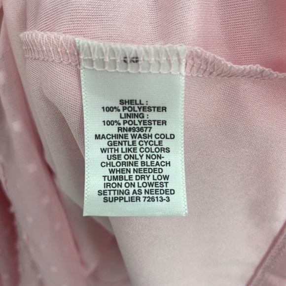 BOUTIQUE Pink Swiss Dot Cold Shoulder Flowy Tank Top Size 2X - Picture 5 of 5